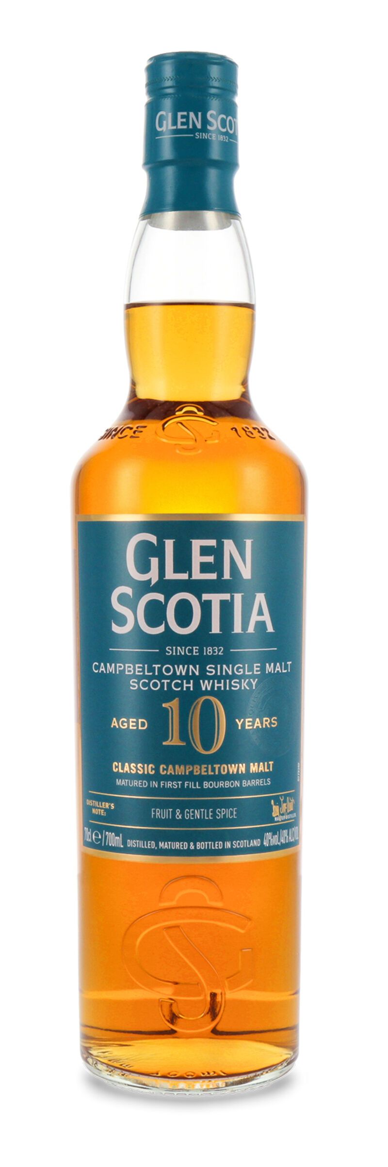 Glen Scotia 10 YO Unpeated Single Malt Whisky 40% vol. 0,70l
