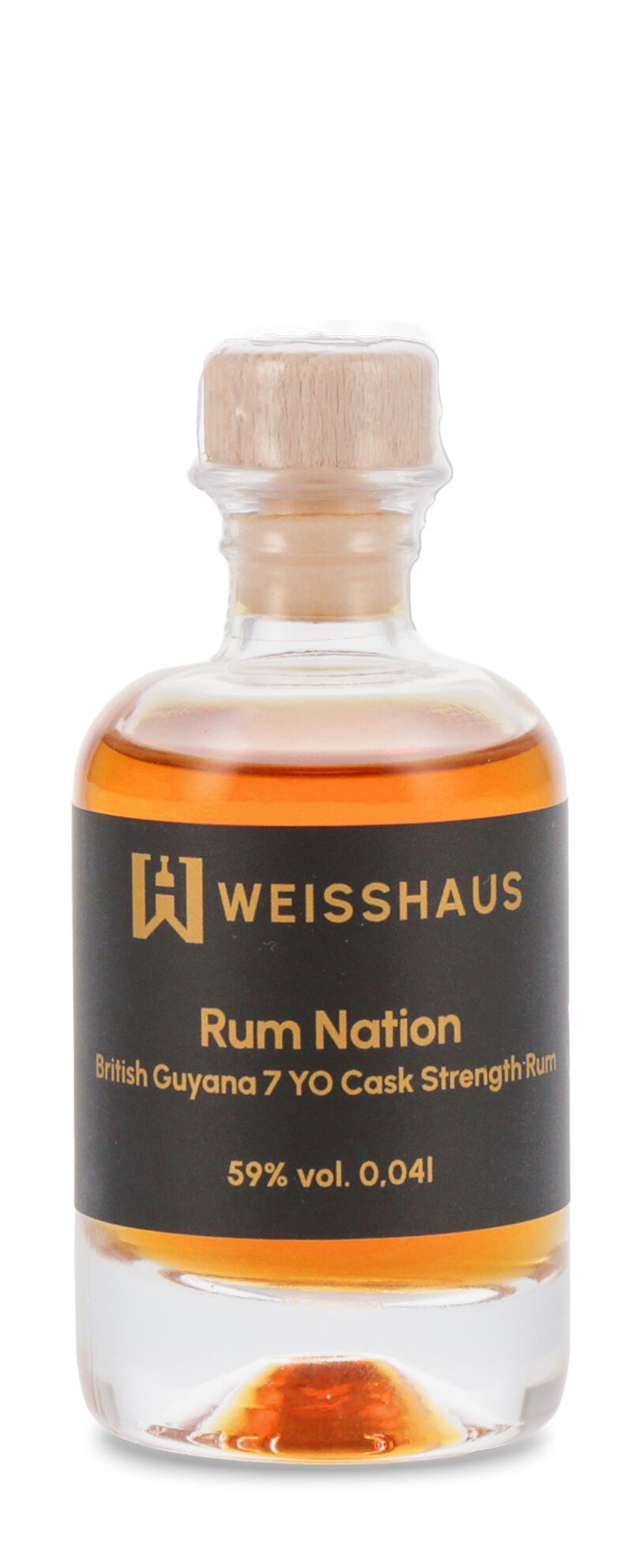 Rum Nation British Guyana 7 YO Cask Strength Rum 59% vol. 0,04l Weisshaus Sample