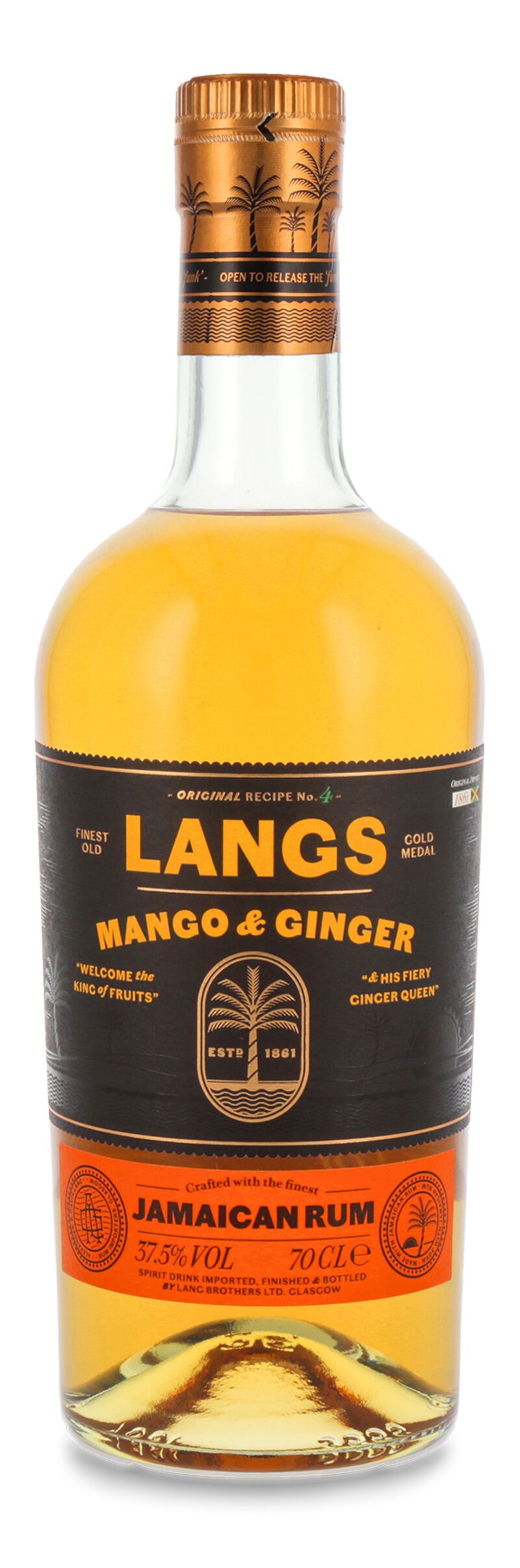 Langs Mango & Ginger Infused Jamaican Rum 37,5% vol. 0,70l