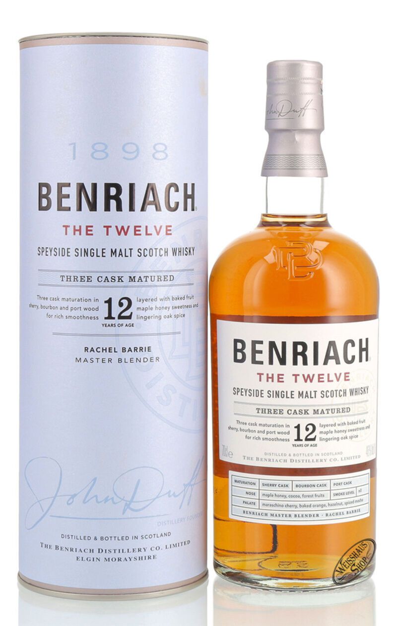 BenRiach The Twelve 12 YO Whisky 46% vol. 0,70l