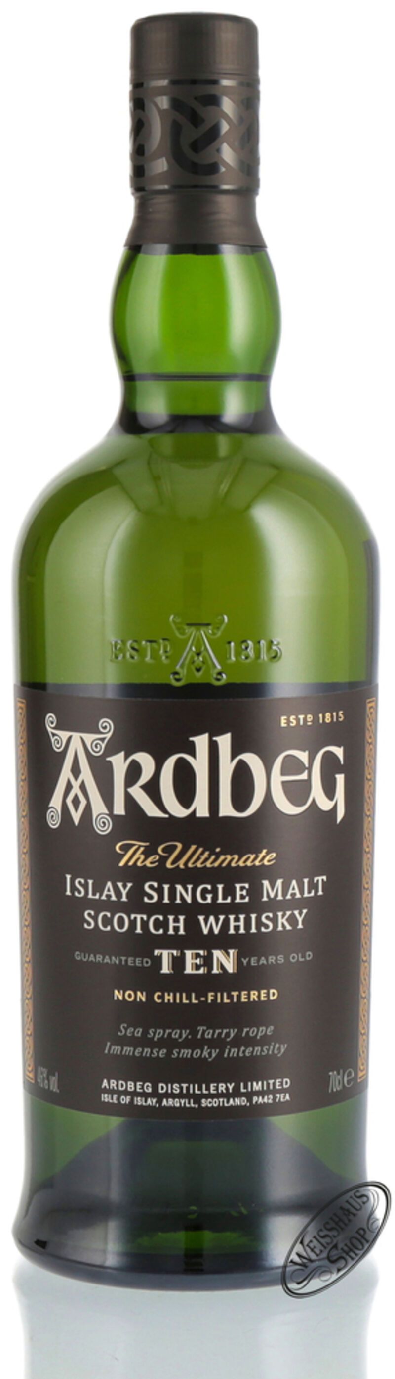 Ardbeg Ten 10 YO Islay Single Malt Whisky 46% vol. 0,70l Ardbeg Ten 10 YO Islay Single Malt Whisky 46% vol. 0,70l
