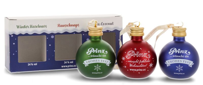 Prinz Christbaumkugeln Geschenkset Blau 3 x 0,04l Prinz Christbaumkugeln Geschenkset Blau 3 x 0,04l