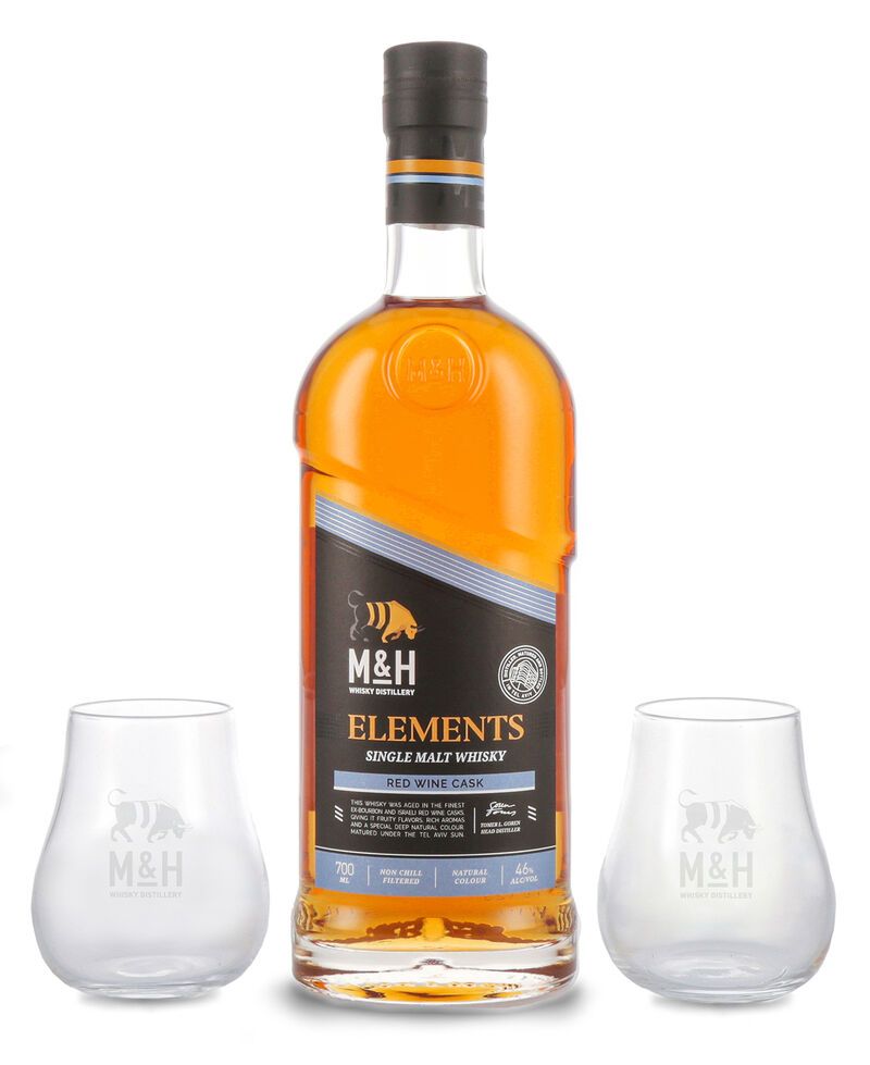 M&H Geschenkbox Elements Redwine Cask 46% vol. 0,70l