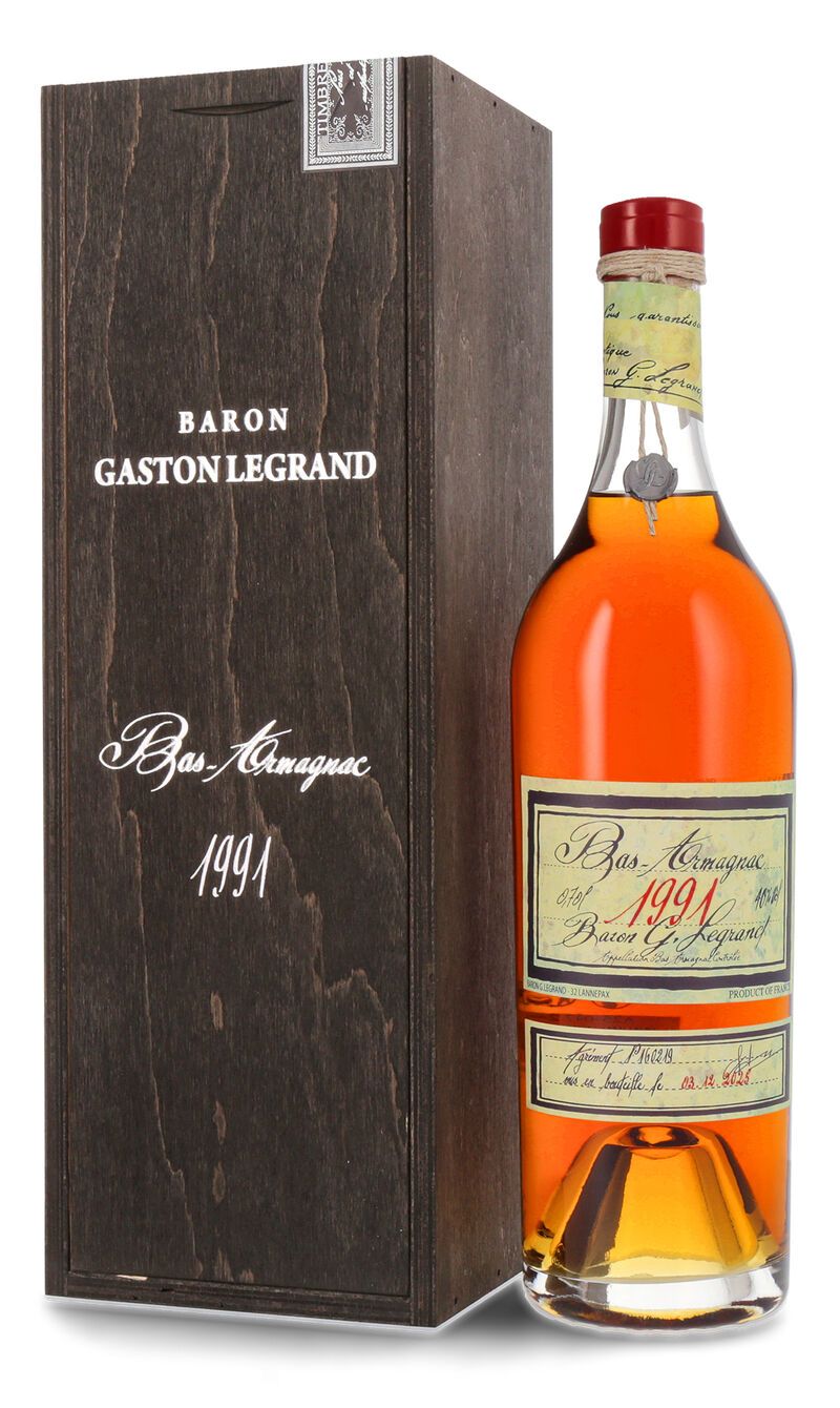 Lhéraud Baron Gaston Legrand 1991 Bas Armagnac 40% vol. 0,70l