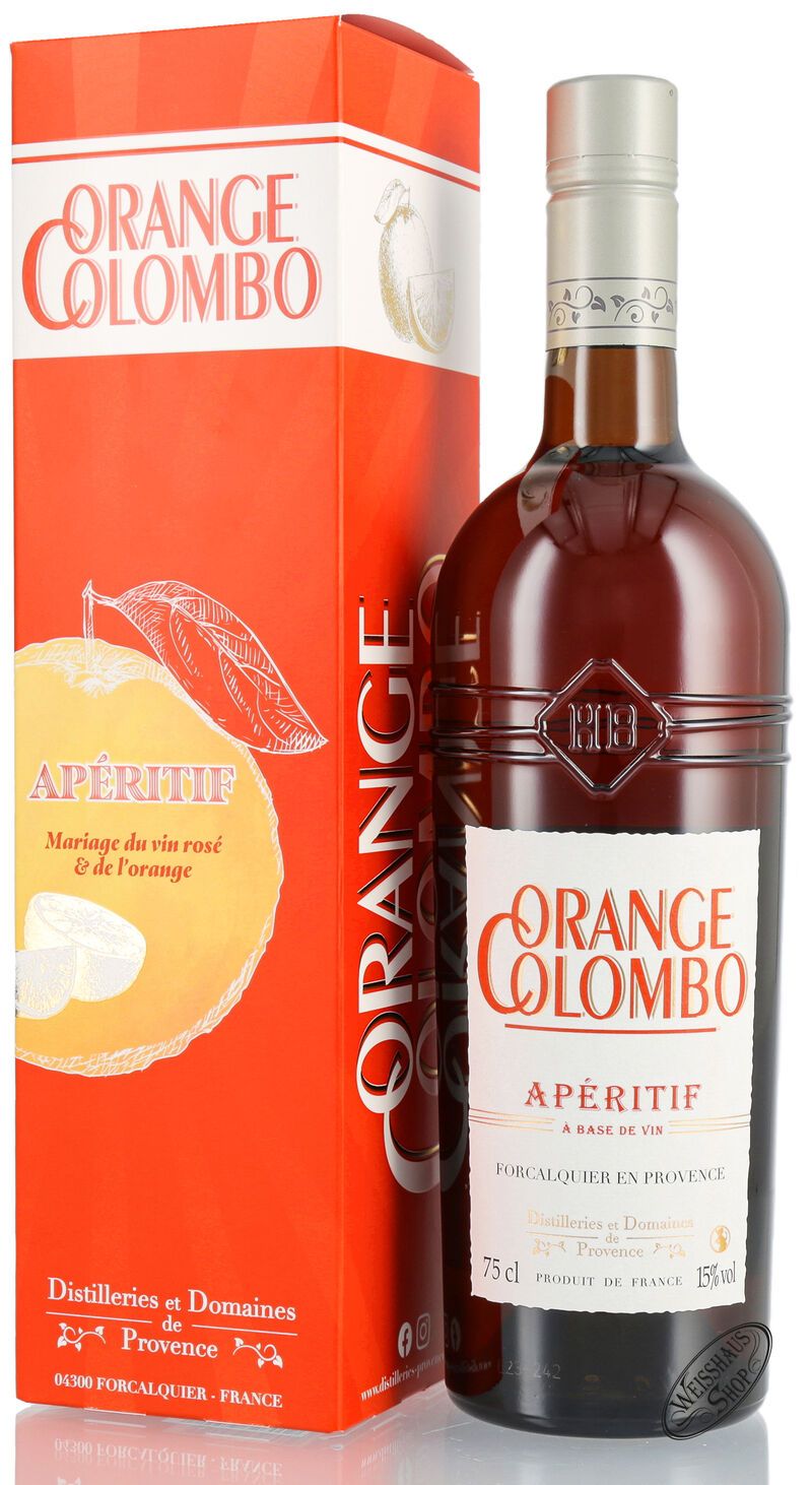 Orange Colombo Aperitif Liqueur 15% vol. 0,75l Orange Colombo Aperitif Liqueur 15% vol. 0,75l