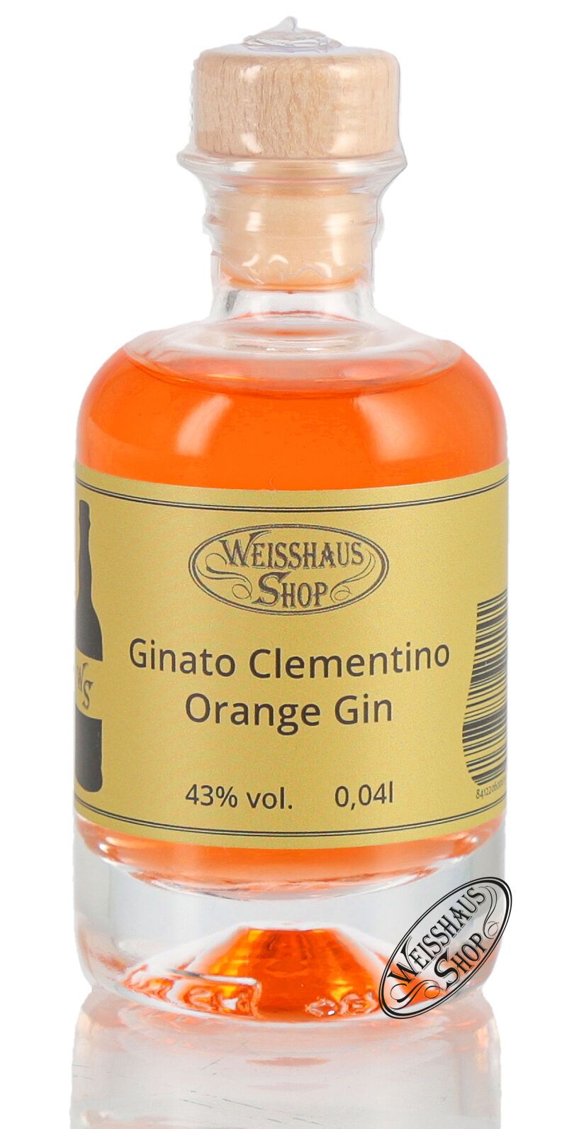 Ginato Clementino Orange Gin 43% vol. 0,04l Weisshaus Sample Ginato Clementino Orange Gin 43% vol. 0,04l Weisshaus Sample