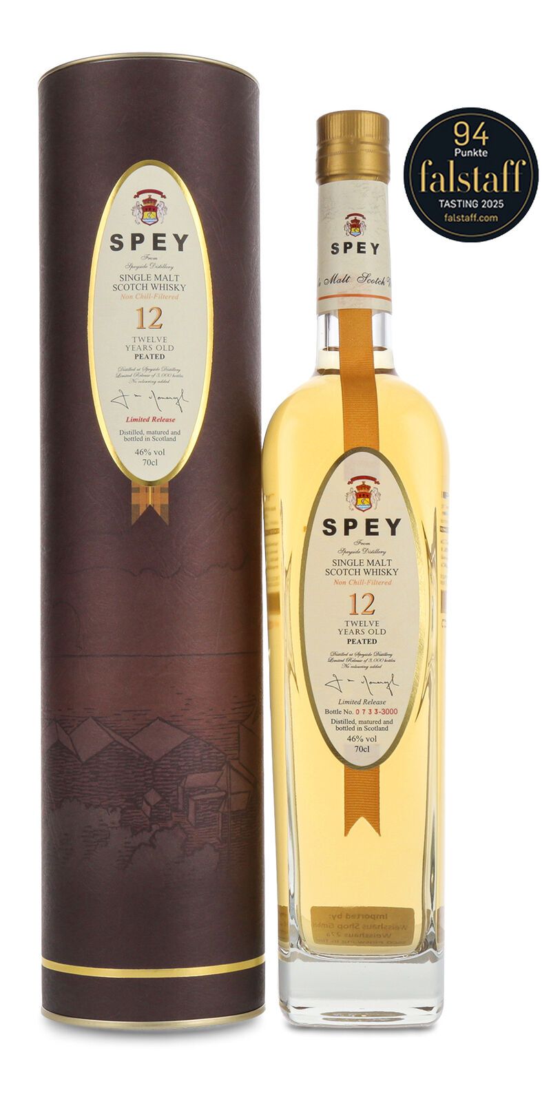 Spey 12 YO Peated Whisky 46% vol. 0,70l