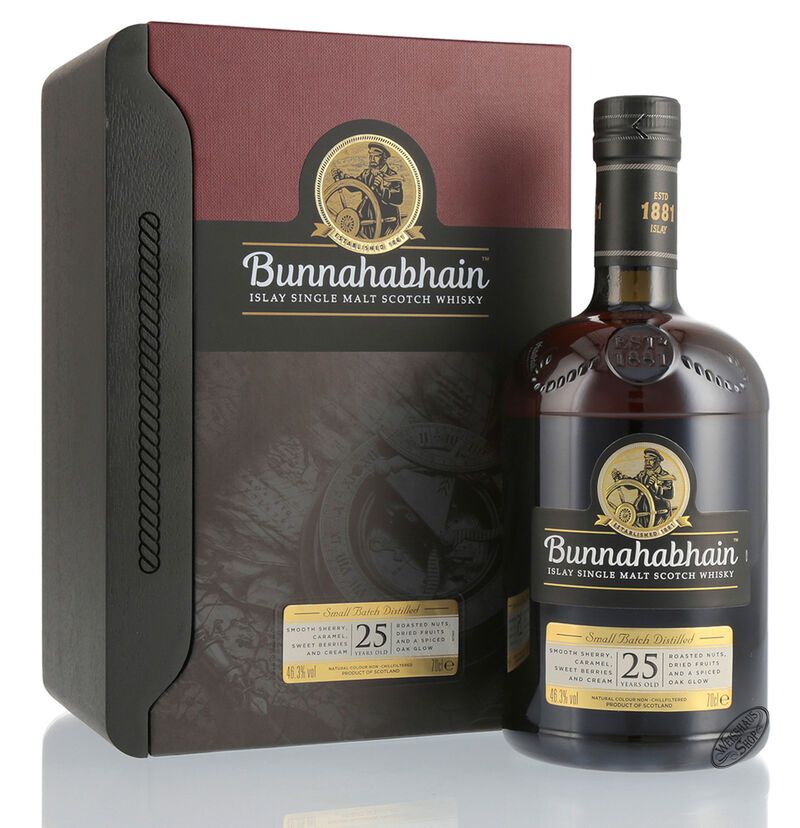 Bunnahabhain 25 YO Islay Single Malt Whisky 46,3% vol. 0,70l Bunnahabhain 25 YO Islay Single Malt Whisky 46,3% vol. 0,70l