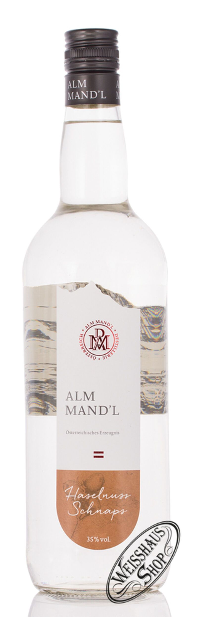 Alm Mand'l Haselnuss Schnaps 35% vol. 1,0l Alm Mand'l Haselnuss Schnaps 35% vol. 1,0l