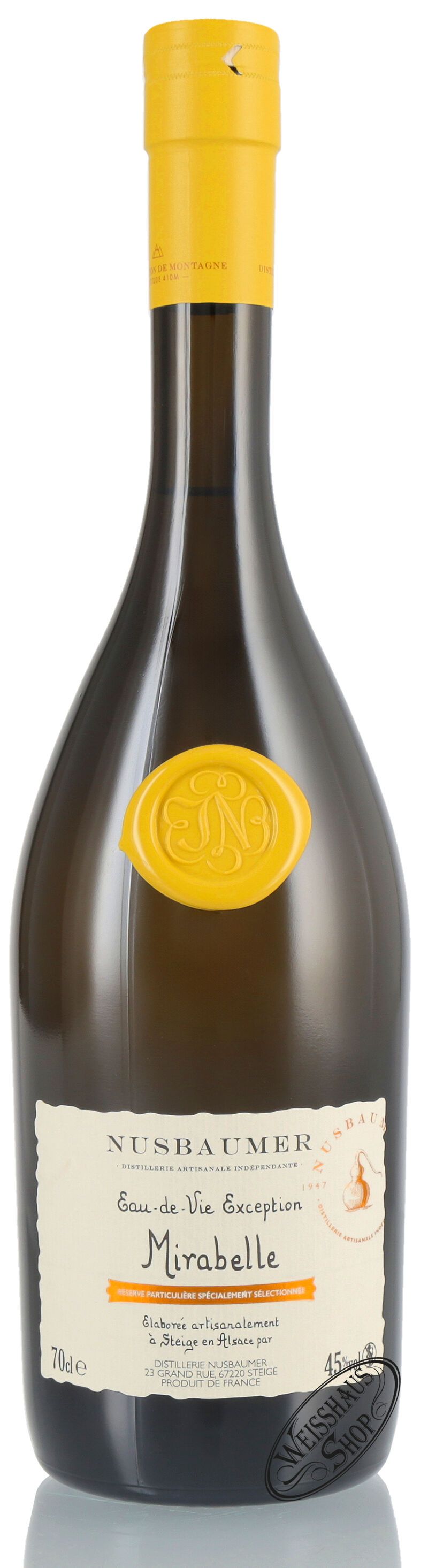 Nusbaumer Mirabelle trés vieille Edelbrand 45% vol. 0,70l