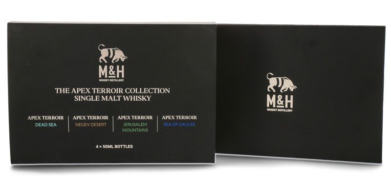 M&H Whisky Miniatur Geschenk-Set Terroir Collection 55,8% vol. 4 x 0,05l M&H Whisky Miniatur Geschenk-Set Terroir Collection 55,8% vol. 4 x 0,05l