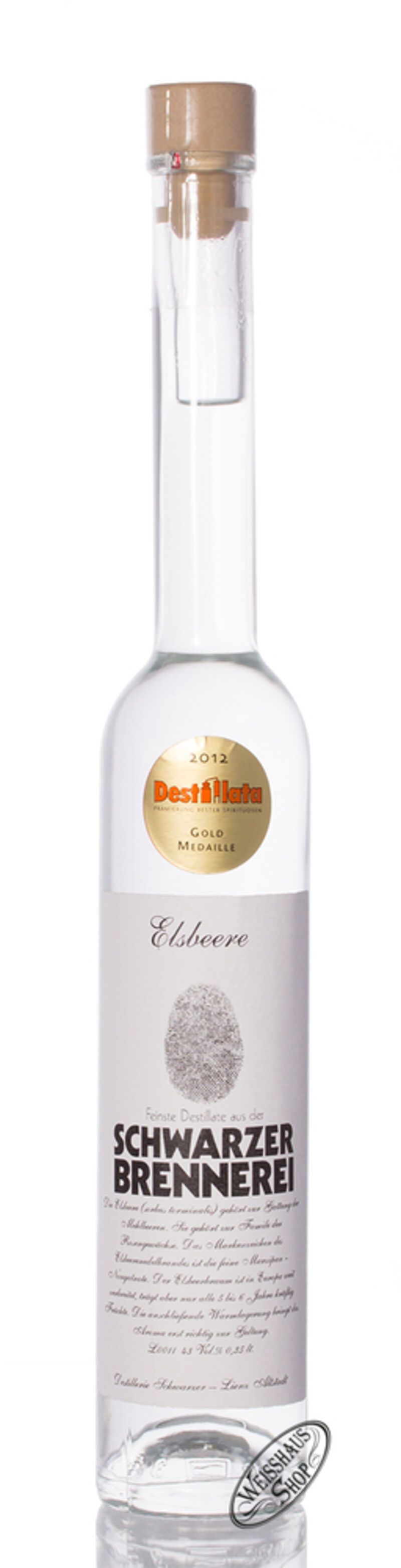 Schwarzer Elsbeere Edelbrand 43% vol. 0,35l