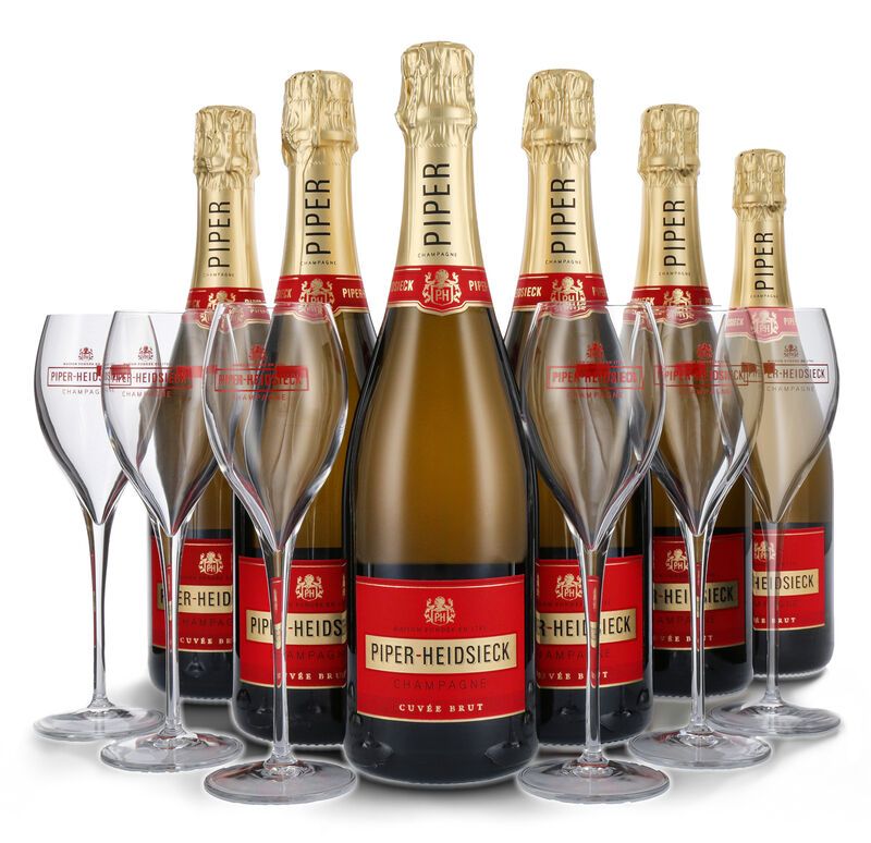 Piper-Heidsieck Brut Champagner Party Geschenk-Set 12% vol. 4,50l Piper-Heidsieck Brut Champagner Party Geschenk-Set 12% vol. 4,50l