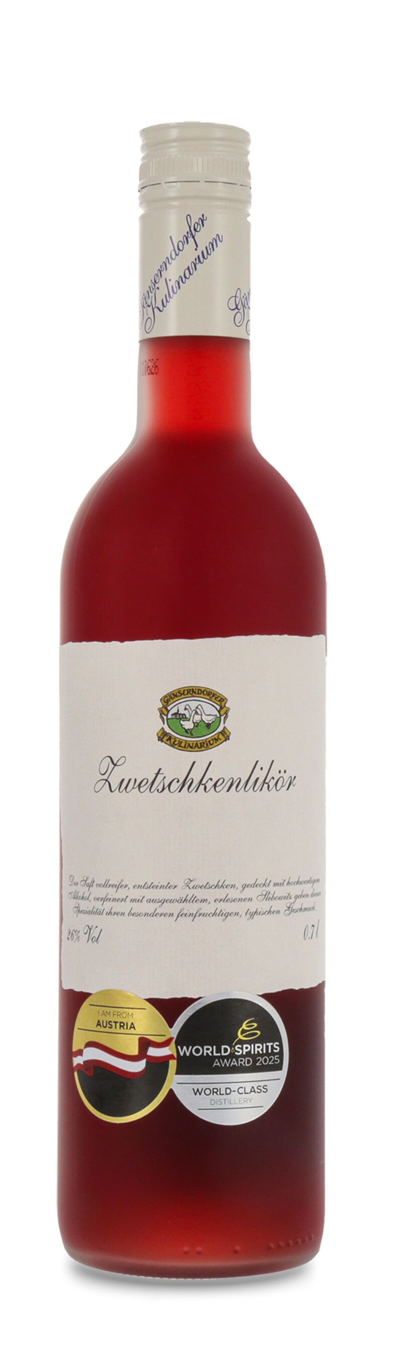 Auersthaler Zwetschkenlikör mit Slibovitz 26% vol. 0,70l