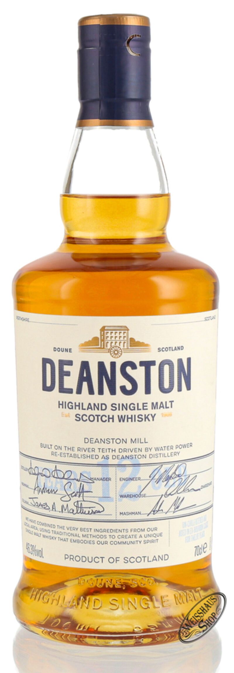 Deanston 12 YO Unchillfiltered Whisky 46,3% vol. 0,70l