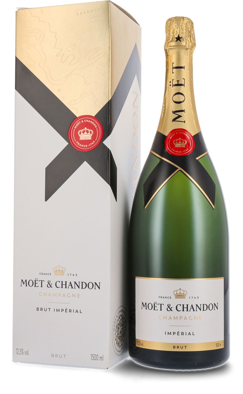 Moet & Chandon Brut Impérial Champagner 12,5% vol. 1,50l Magnum Geschenkkarton Moet & Chandon Brut Impérial Champagner 12,5% vol. 1,50l Magnum Geschenkkarton