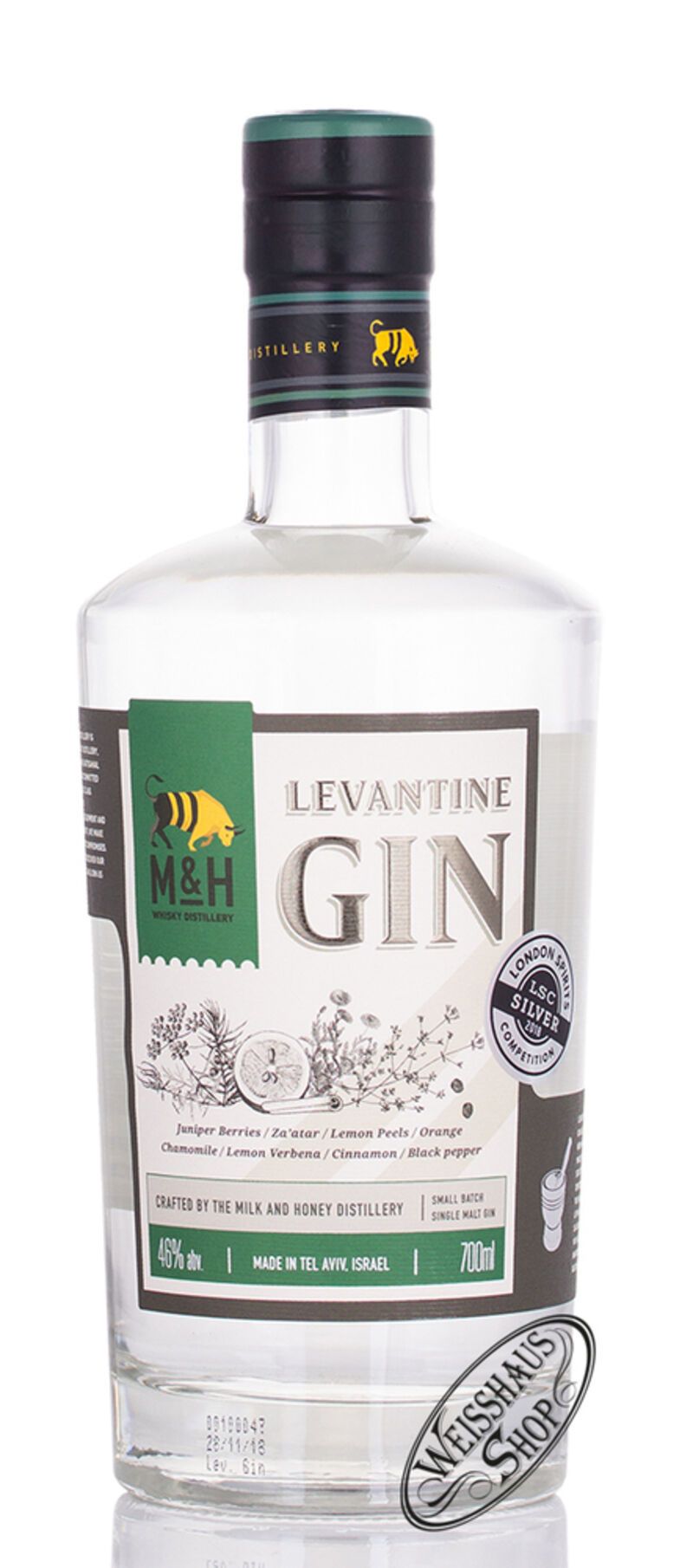 M&H Levantine Gin 46% vol. 0,70l M&H Levantine Gin 46% vol. 0,70l