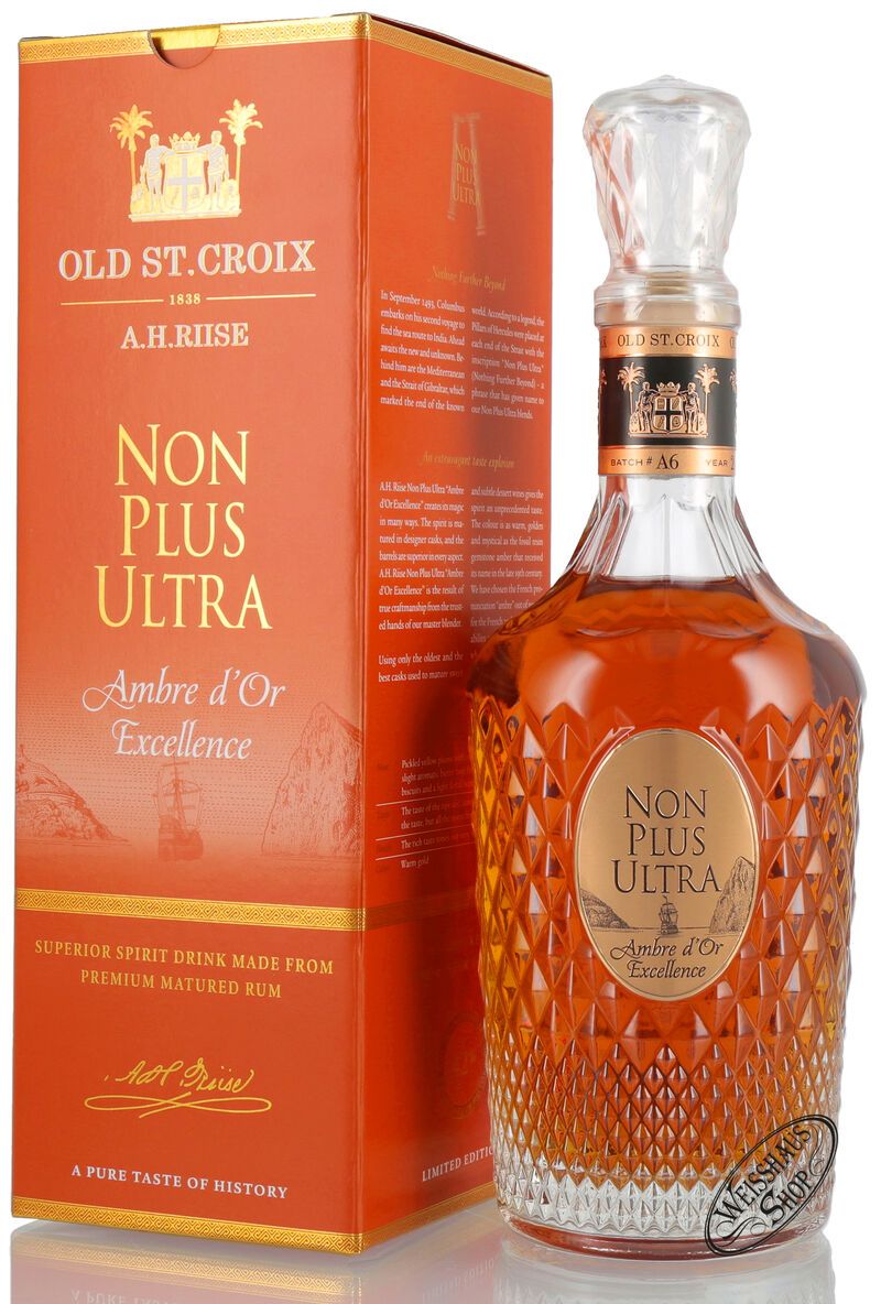 A.H. Riise Non Plus Ultra Ambre d'Or Excellence 42% vol. 0,70l