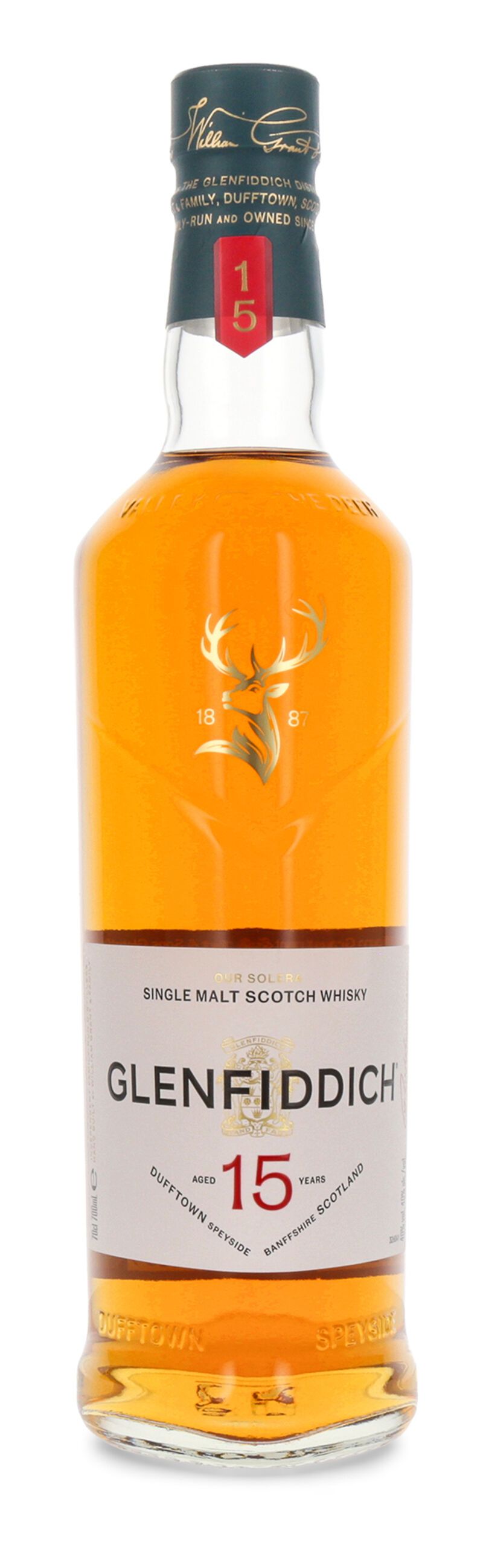 Glenfiddich 15 YO Single Malt Whisky 40% vol. 0,70l
