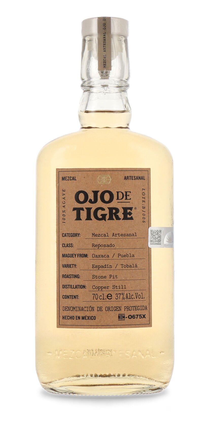 Ojo de Tigre Reposado Mezcal 37% vol. 0,70l