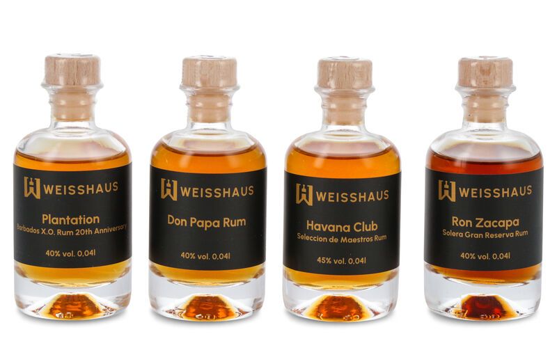 Taste and Match - Eure Rum-Favoriten 4 x 0,04l Weisshaus Sample Set