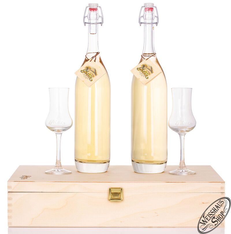 Prinz Geschenk-Set "Holzfass-Duo" 41% vol. 2 x 0,50l