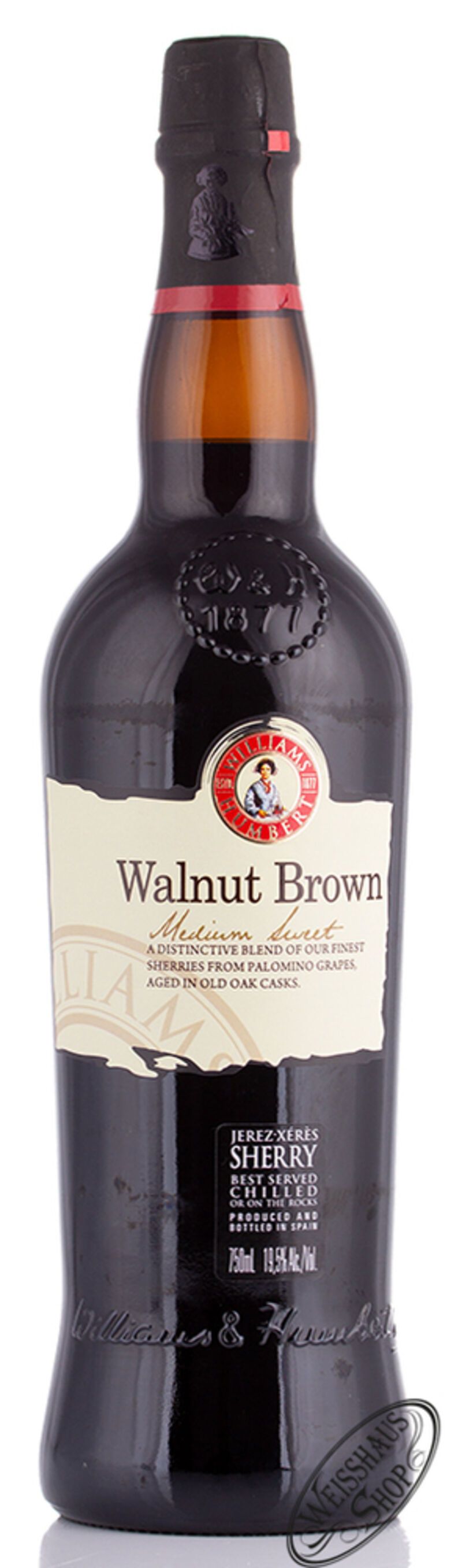 Williams & Humbert Walnut Brown Medium Sweet Sherry 19,5% vol. 0,75l