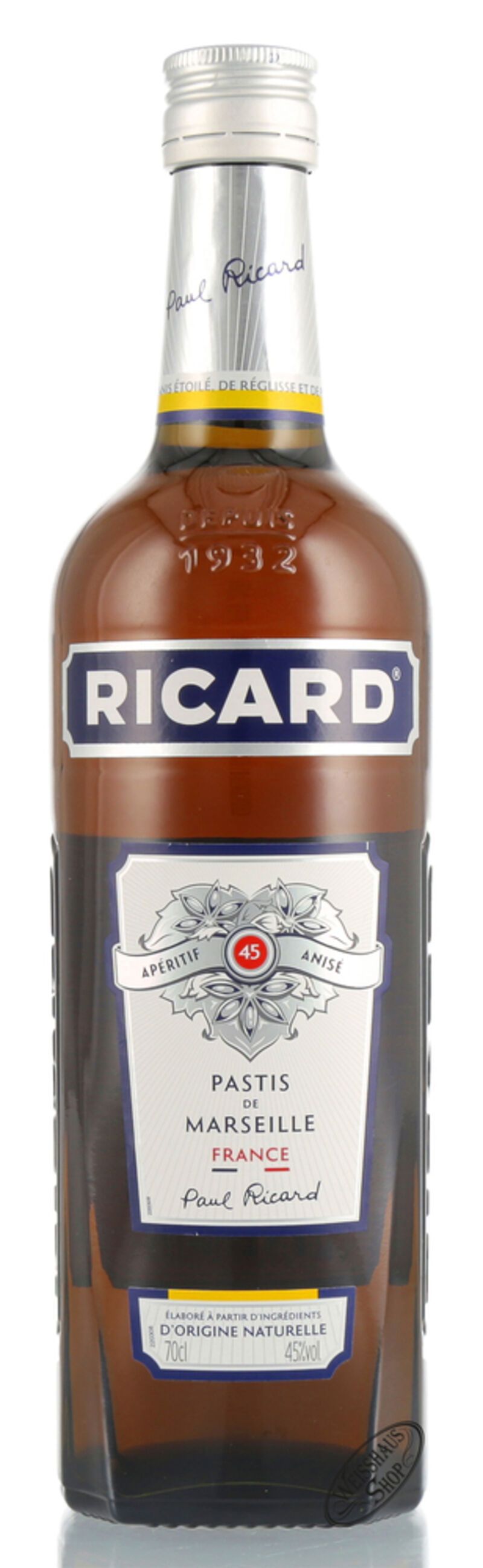 Ricard Pastis 45% vol. 0,70l