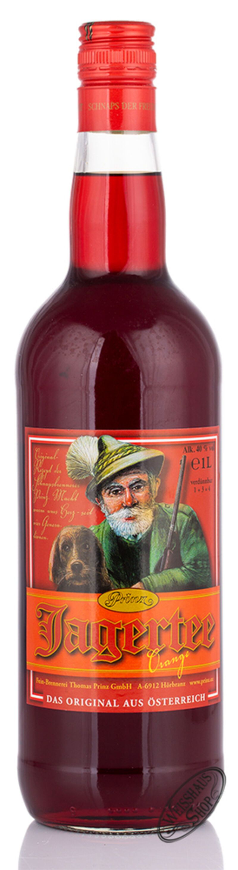 Prinz Jagertee Orange 40% vol. 1,0l