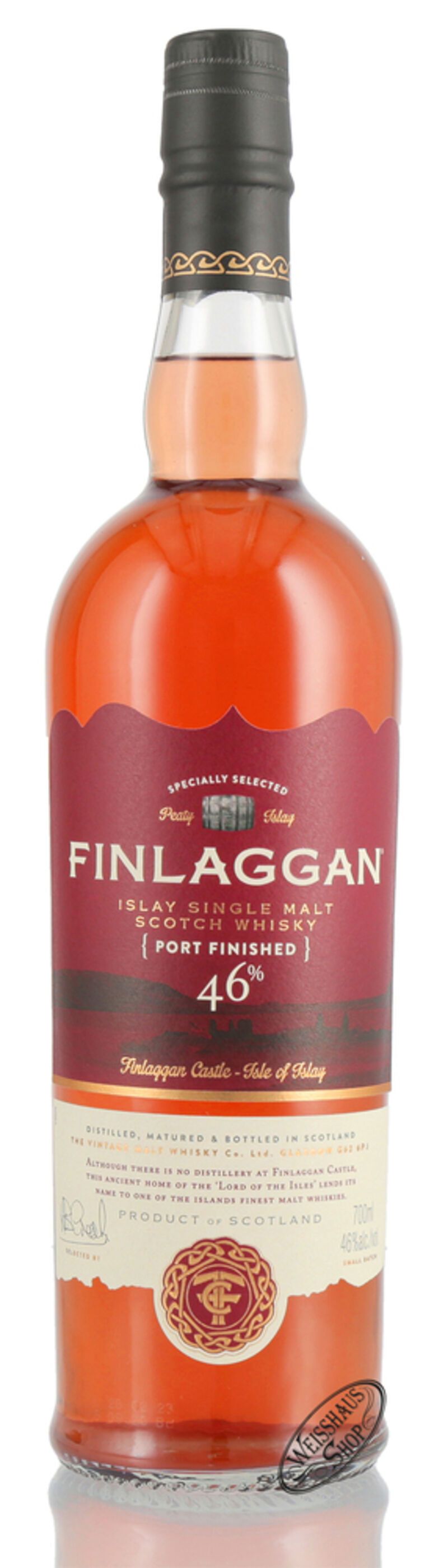 Finlaggan Port Wood Finished Islay Whisky 46% vol. 0,70l Finlaggan Port Wood Finished Islay Whisky 46% vol. 0,70l