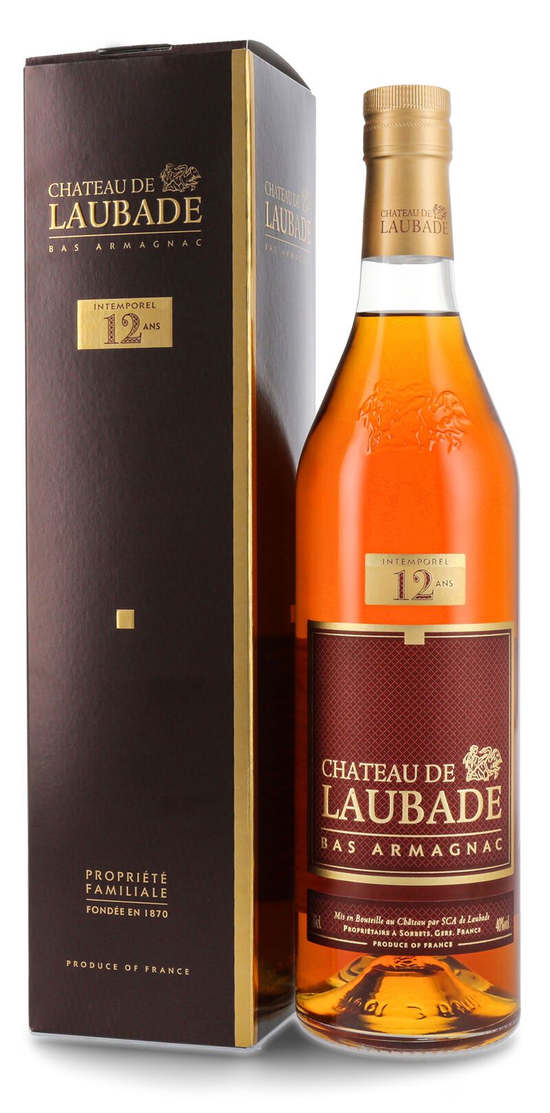 Chateau Laubade Intemporel 12 Ans Armagnac 40% vol. 0,70l