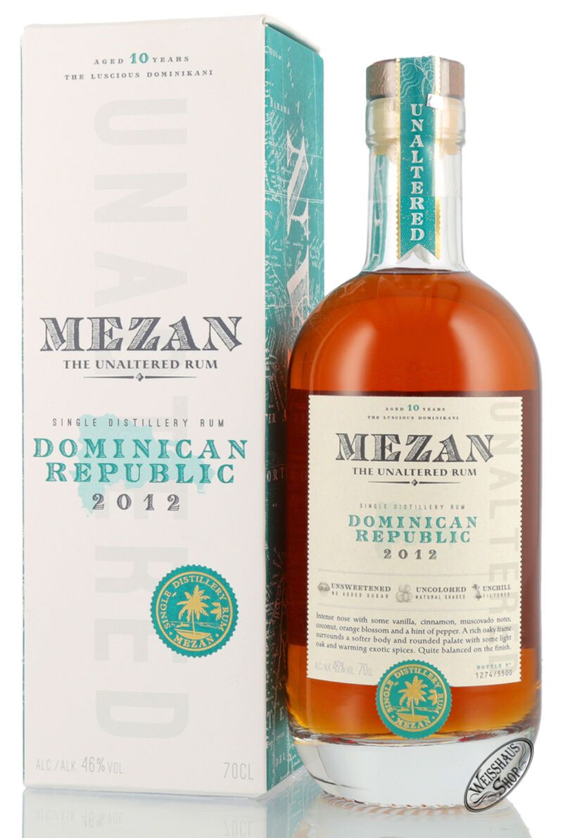 Mezan Dominican Republic 2012 Rum 46% vol. 0,70l