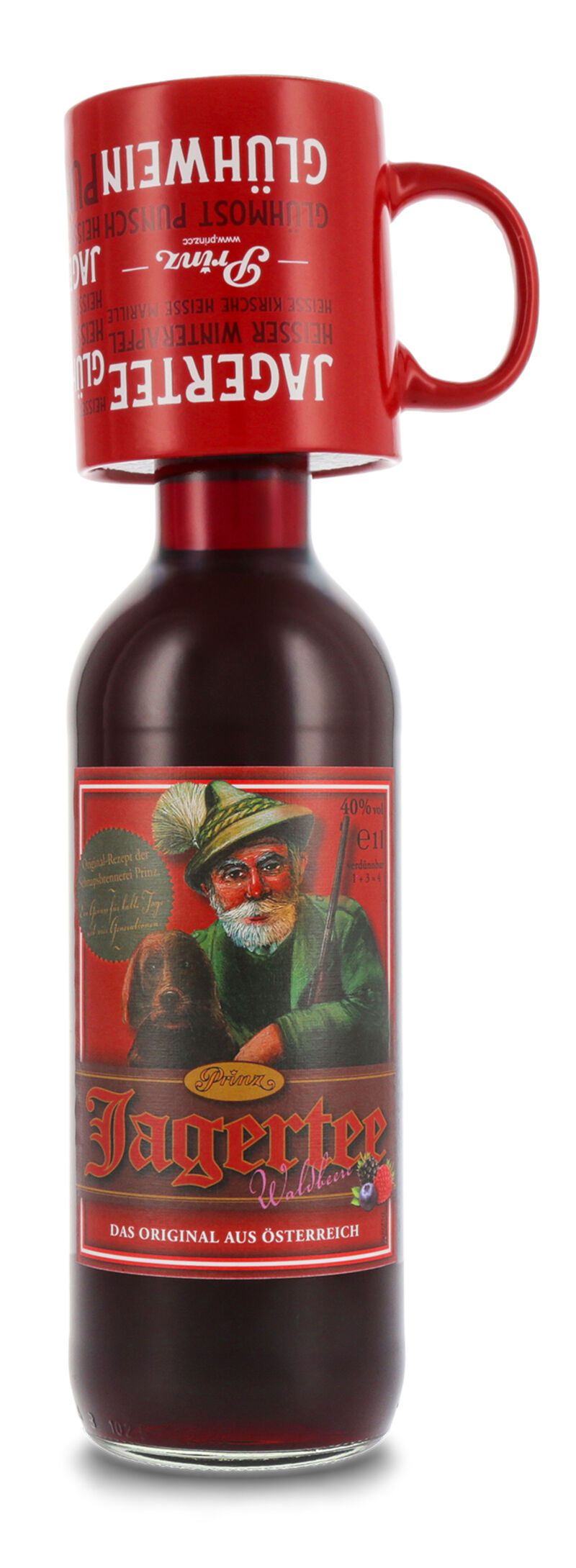 Prinz Jagertee Waldbeere 40% vol. 1,0l