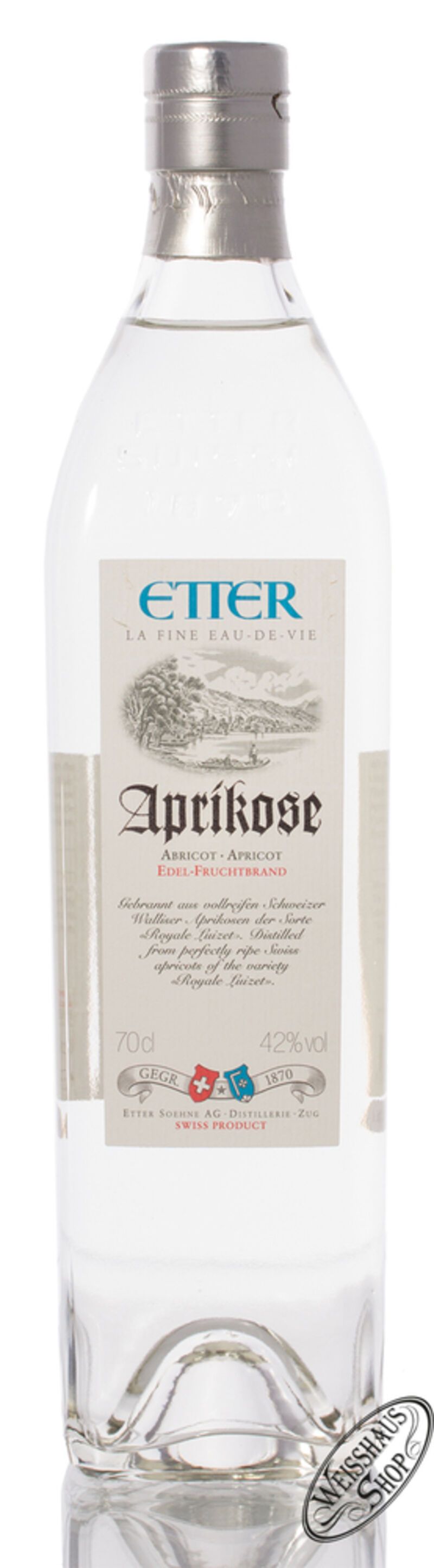 Etter Aprikose Royal Luizet Fruchtbrand 42% vol. 0,70l Etter Aprikose Royal Luizet Fruchtbrand 42% vol. 0,70l