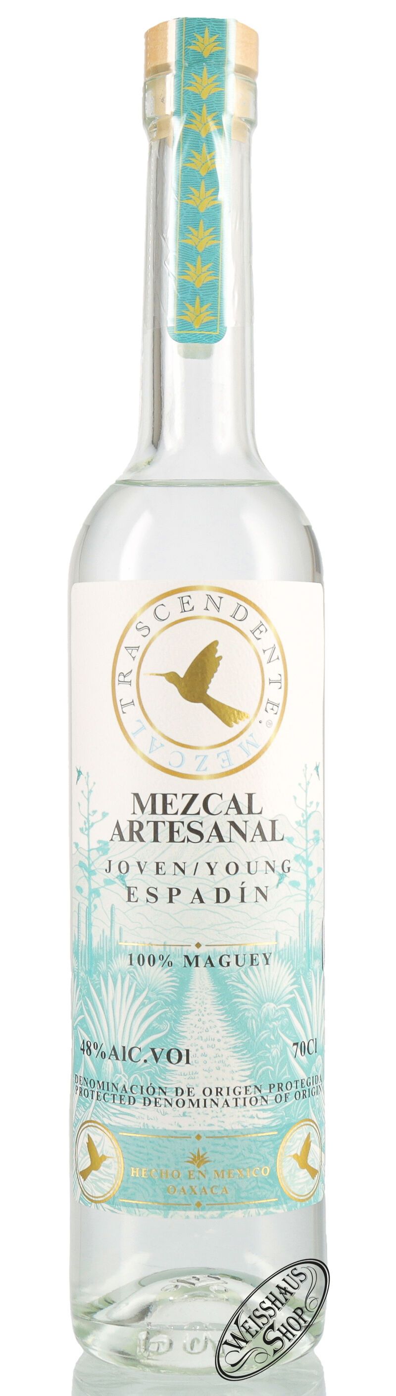 Trascendente Espadin Premium Mezcal 48% vol. 0,70l Trascendente Espadin Premium Mezcal 48% vol. 0,70l