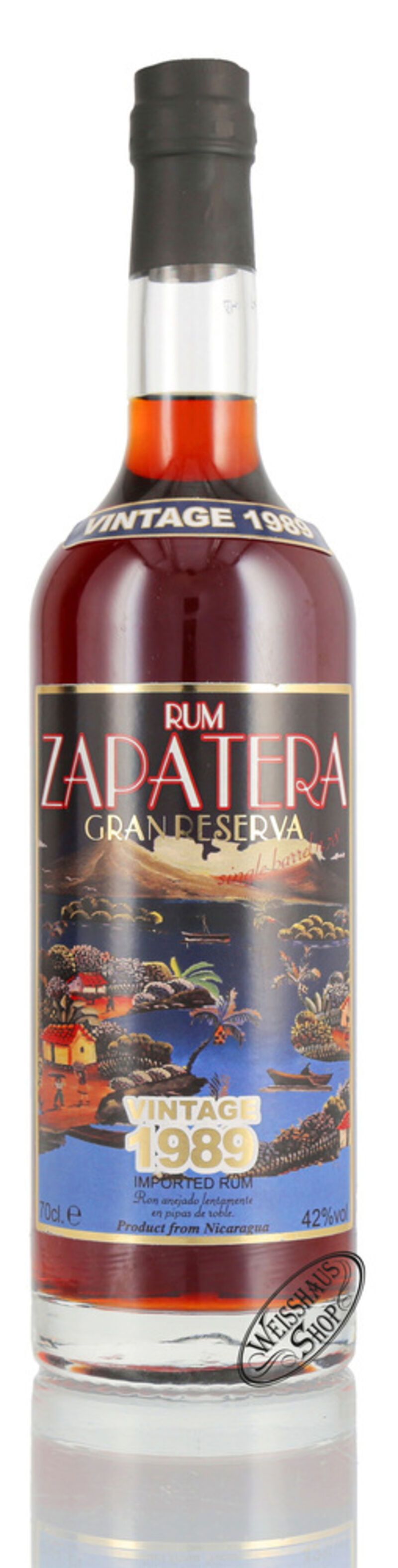 Zapatera Gran Reserva Vintage 1989 Rum 42% vol. 0,70l Zapatera Gran Reserva Vintage 1989 Rum 42% vol. 0,70l