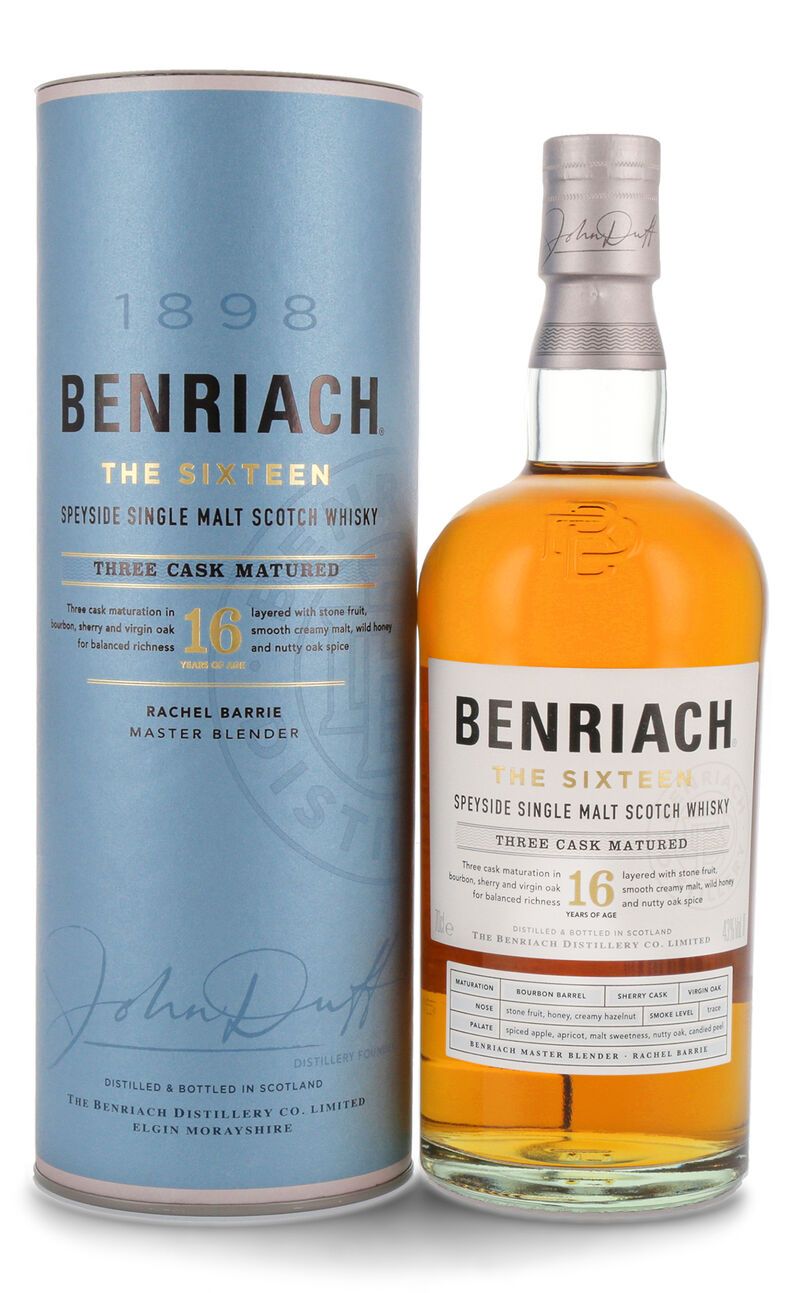 BenRiach The Sixteen 16 YO Whisky 43% vol. 0,70l BenRiach The Sixteen 16 YO Whisky 43% vol. 0,70l