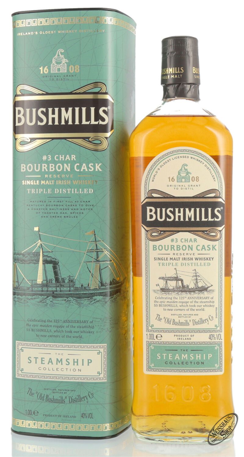 Bushmills Steamship Collection Bourbon Cask Reserve Irish Whiskey 40% vol. 1,0l