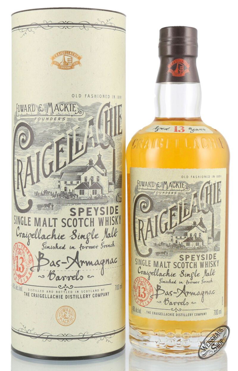 Craigellachie 13 YO Armagnac Finish Whisky 46% vol. 0,70l