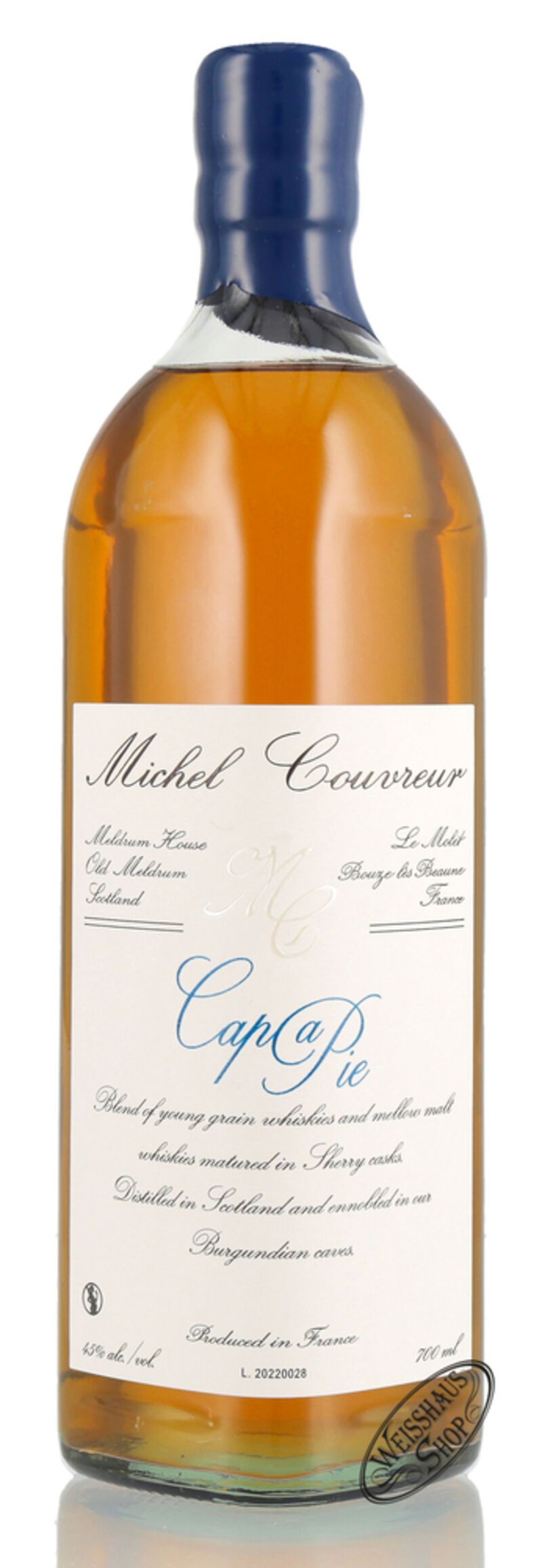 Michel Couvreur Cap a Pie Whisky 45% vol. 0,70l Michel Couvreur Cap a Pie Whisky 45% vol. 0,70l