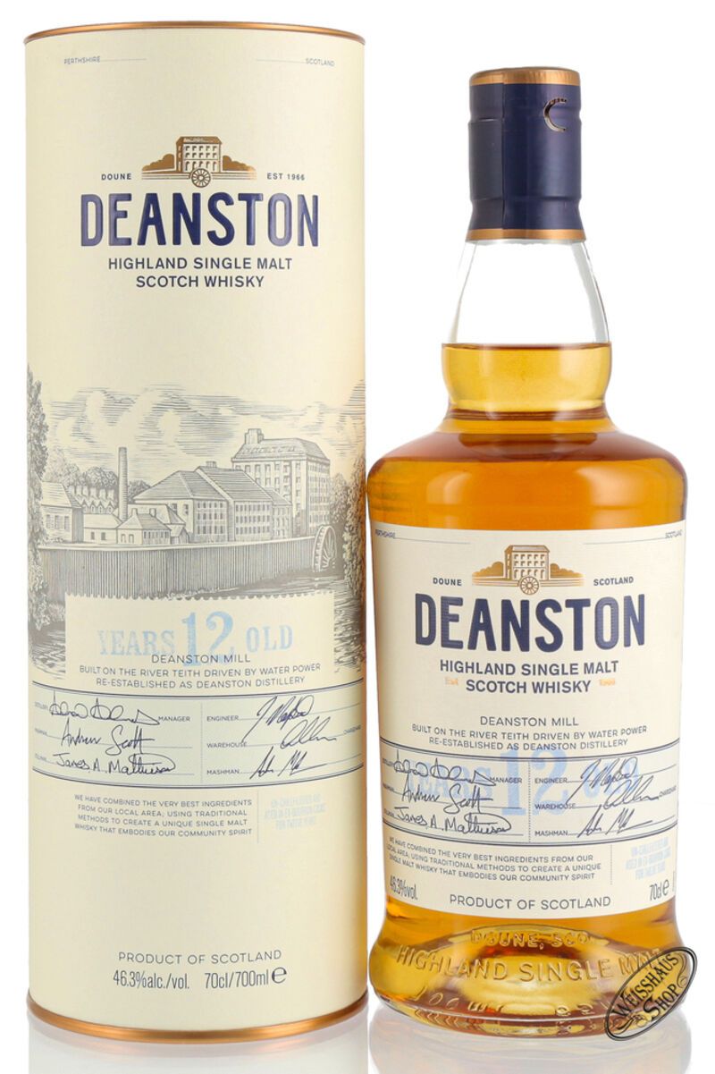 Deanston 12 YO Unchillfiltered Whisky 46,3% vol. 0,70l