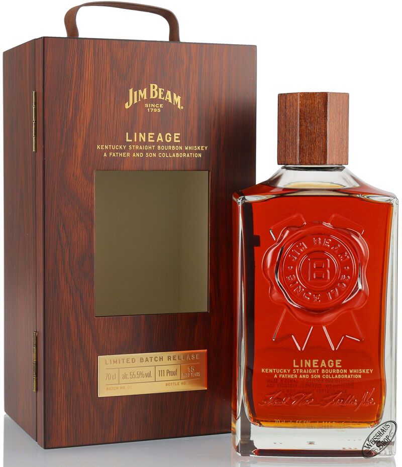Jim Beam 15 YO Lineage Limited Batch Release Whiskey 55,5% vol. 0,70l