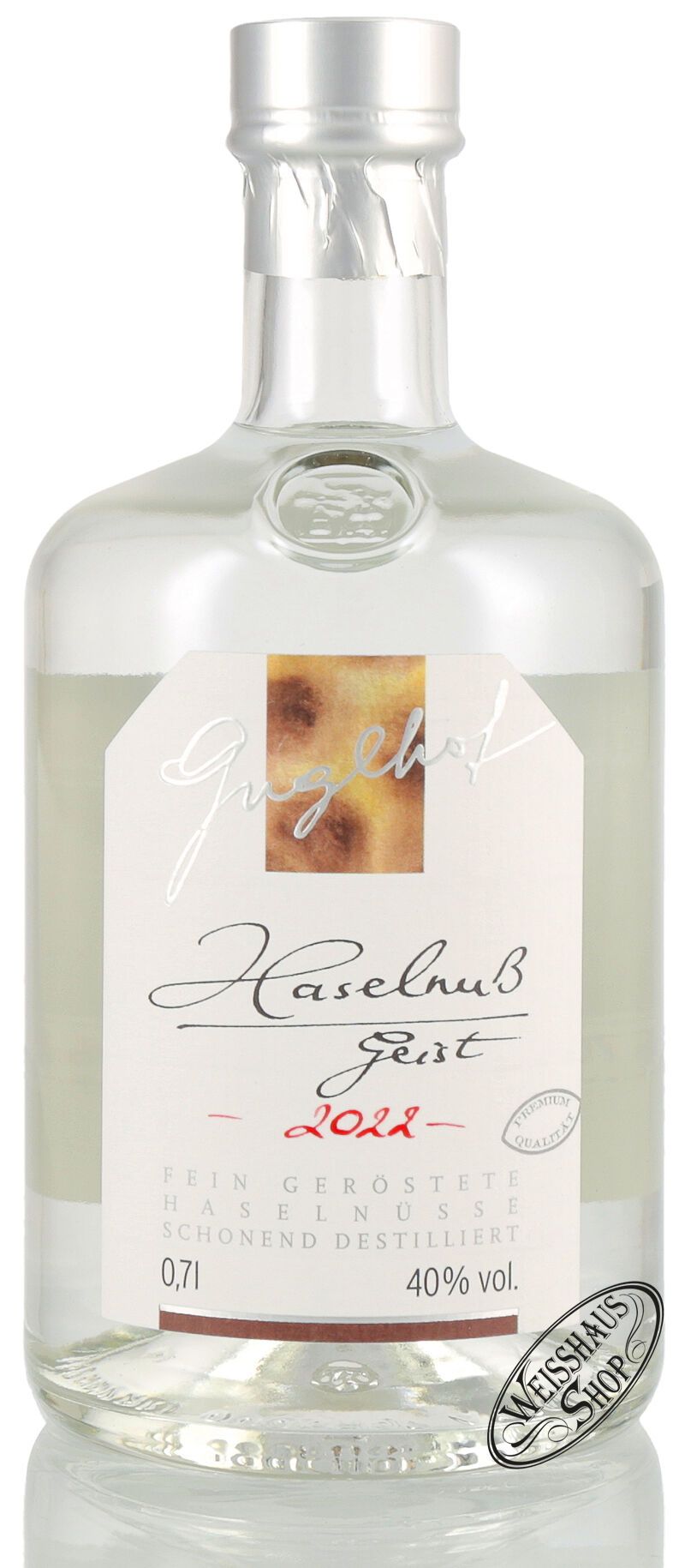 Guglhof Haselnuss Geist 40% vol. Jahrgangsbrand 0,70l