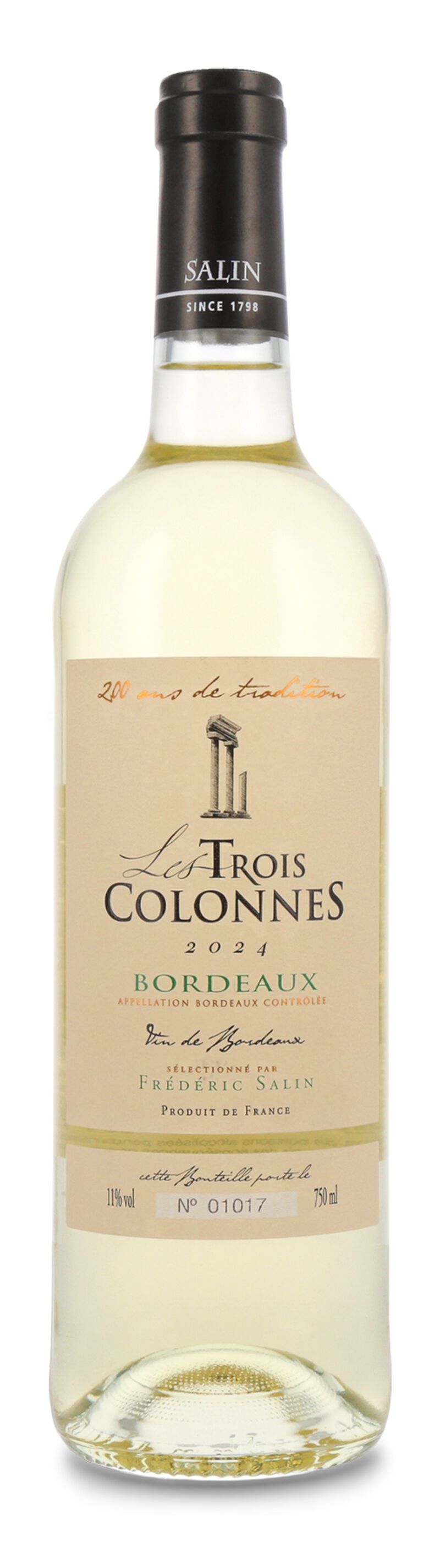 Les Trois Colonnes Blanc 2024 11% vol. 0,75l 