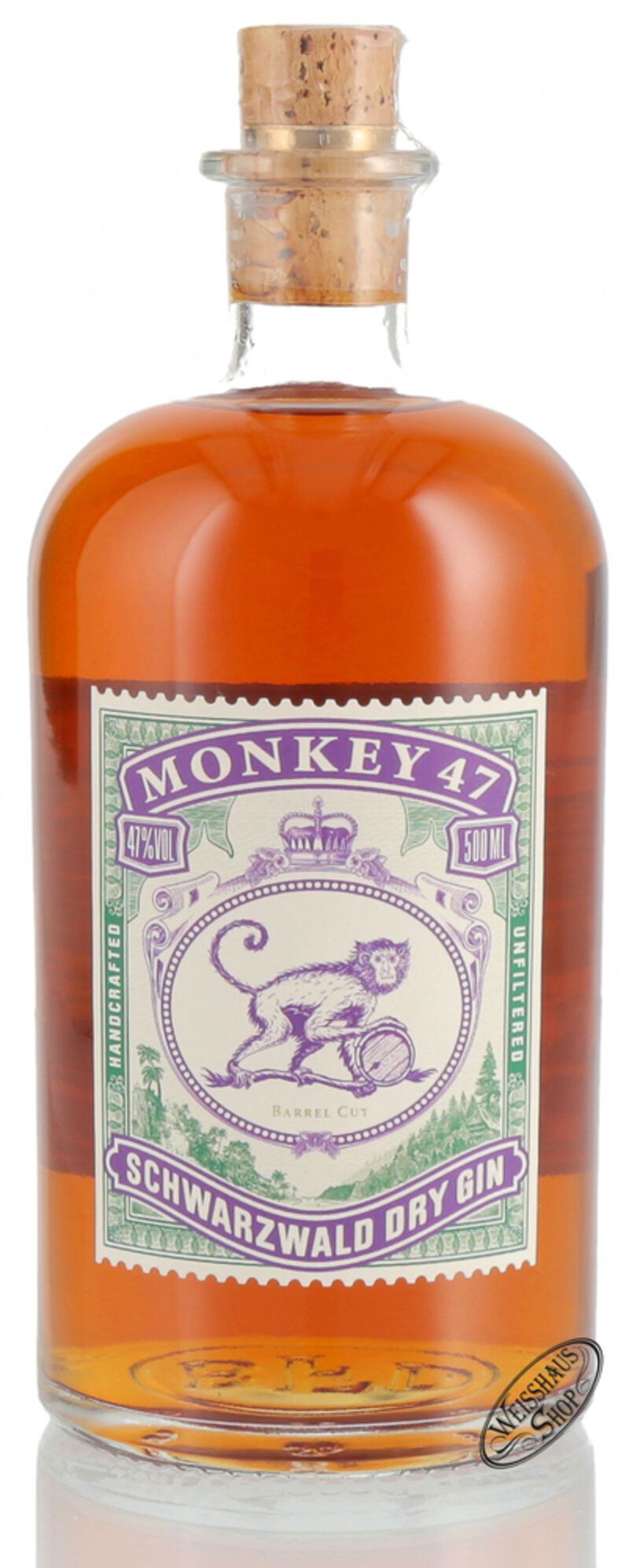 Monkey 47 Barrel Cut Dry Gin 47% vol. 0,50l