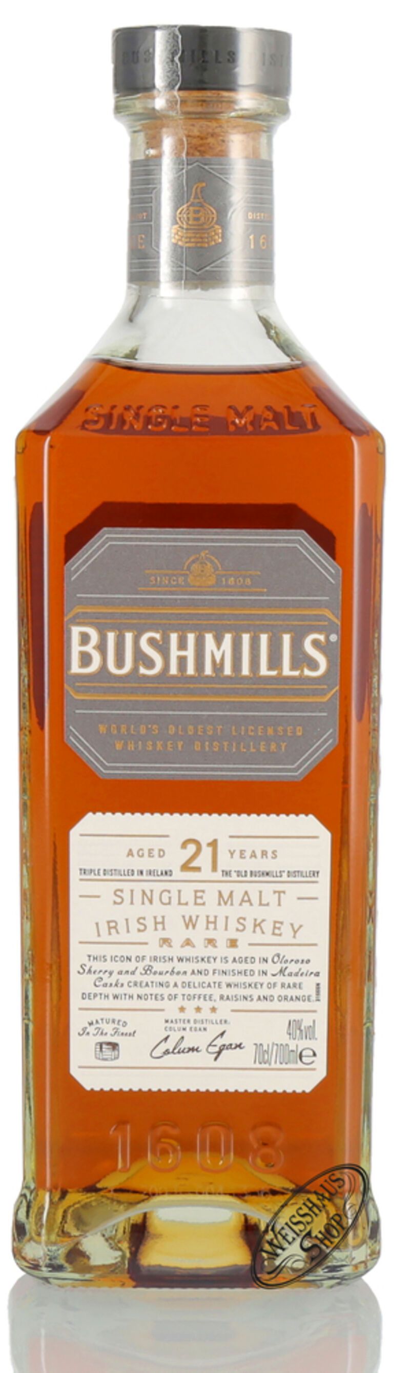 Bushmills 21 YO Single Malt Rare Irish Whiskey 40% vol. 0,70l