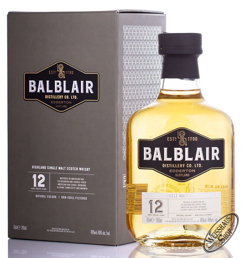 Balblair 12 YO Highland Single Malt Whisky 46% vol. 0,70l