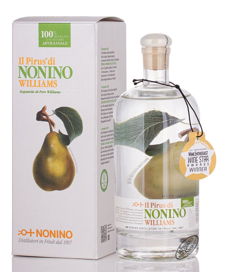Nonino Pirus Williams Birnenbrand 43% vol. 0,50l