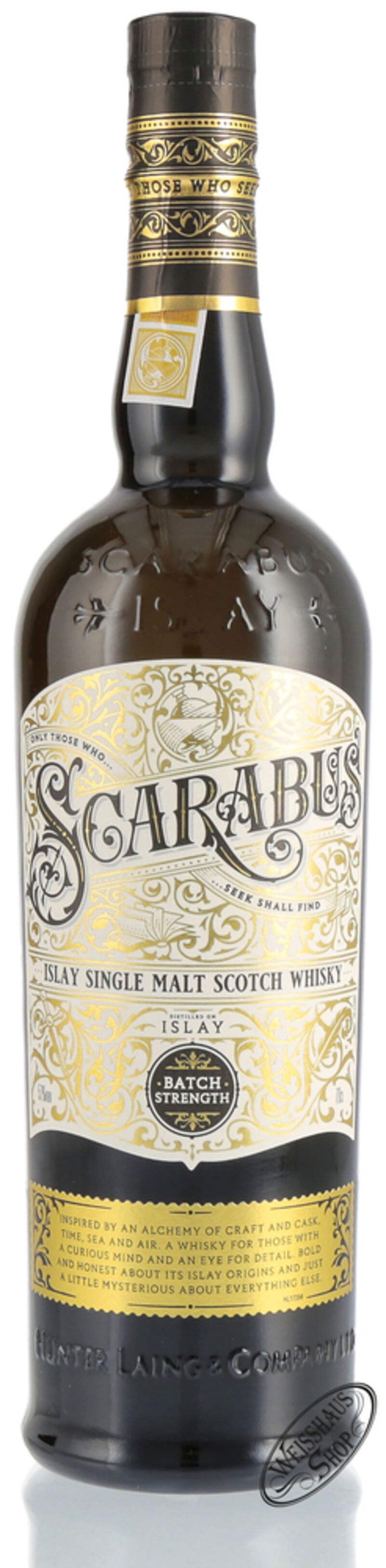 Scarabus Islay Batch Strength Single Malt Whisky 57% vol. 0,70l Scarabus Islay Batch Strength Single Malt Whisky 57% vol. 0,70l