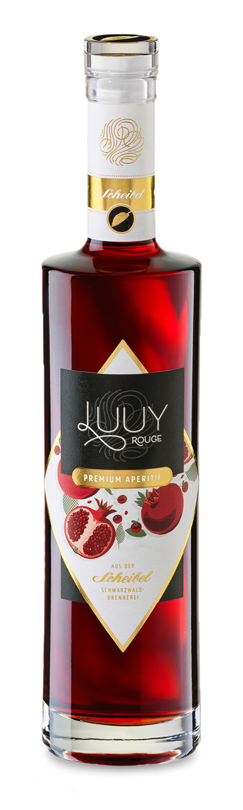 Scheibel Luuy Rouge Premium Aperitif Likör 22% vol. 0,50l Scheibel Luuy Rouge Premium Aperitif Likör 22% vol. 0,50l